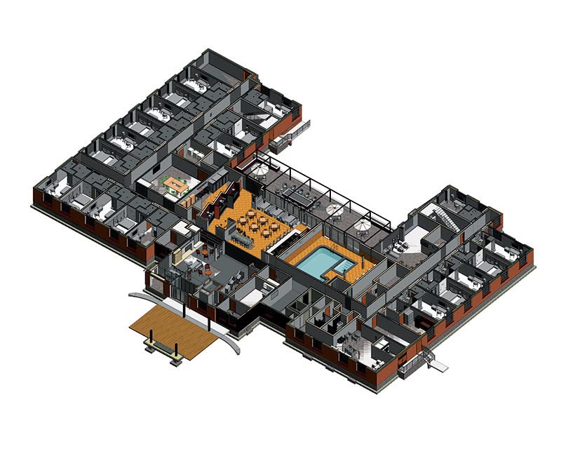 Building section drawing